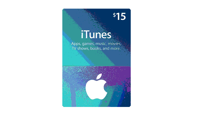 iTunes USD 15 Gift Card